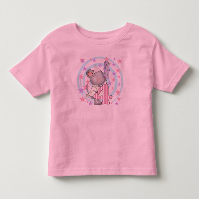 Mouse 4th birthday T-shirts and Gifts (Front)
