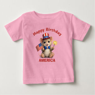 Mouse (5i) Patriotic Kid T-Shirt