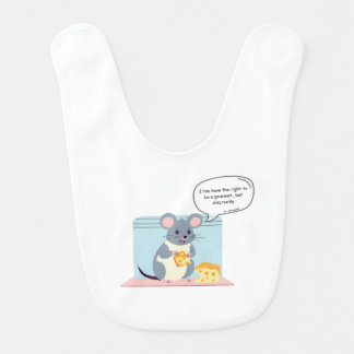 mouse a piece of cheese mouse that eats baby bib