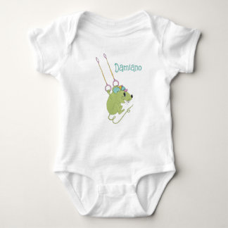 'Mouse Acrobatics' Customizable Baby Boy Bodysuit