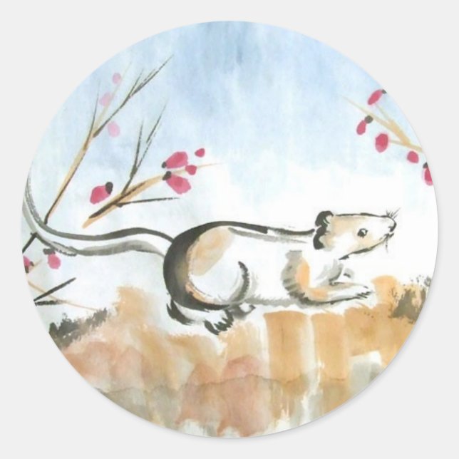 Mouse and Berries Sticker Sheet (Front)