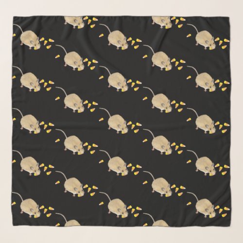 Mouse and Candy Corns Halloween Scarf