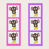 Mouse and Cheese Bookmark (Front & Back)