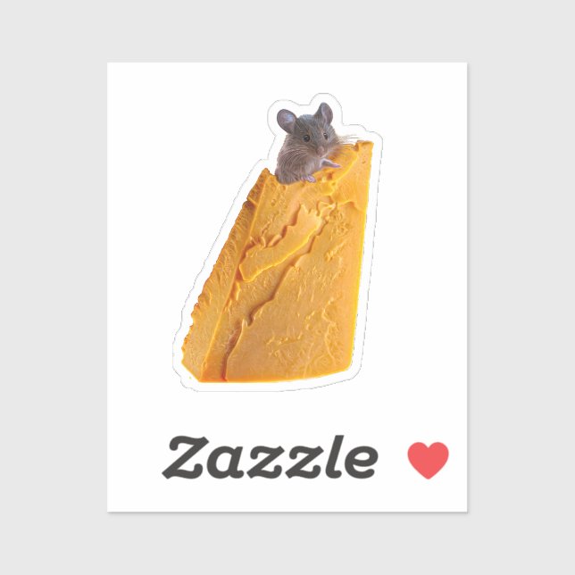 MOUSE AND CHEESE ON STICKER (Sheet)