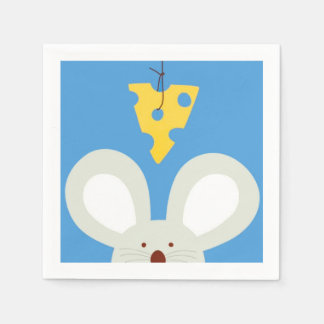 Mouse and Cheese Paper Napkins