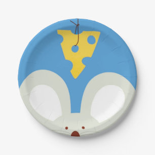 Mouse and Cheese Paper Plates