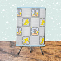 Mouse and cheese pattern nursery tripod lamp