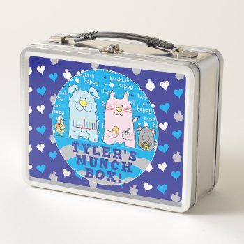 Mouse And Friends Metal Lunch Box by HanukkahHappy at Zazzle