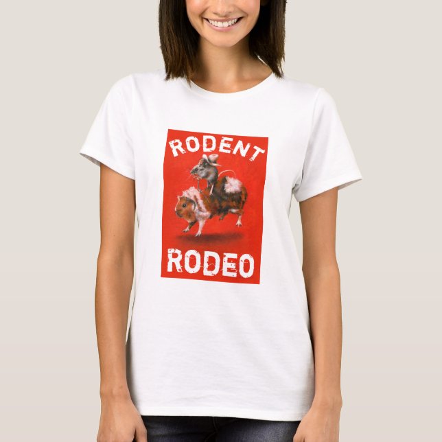 Mouse And Guinea Pig Rodeo Women's T-shirt (Front)