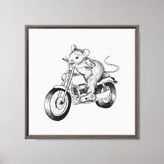 Mouse and the motorcycle wall art