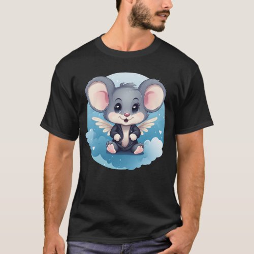 Mouse Angel Wings Rat T_Shirt