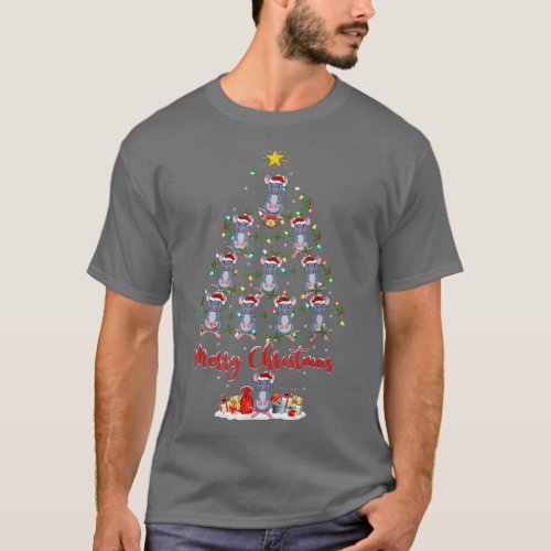 Mouse Animal Lover Matching Santa Mouse Christmas  T_Shirt