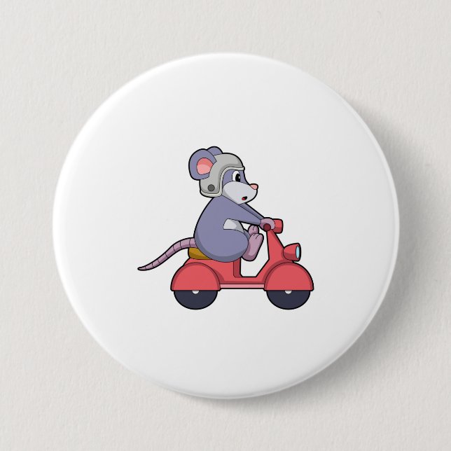 Mouse as Biker with Scooter.PNG Button (Front)