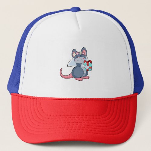 Mouse as Bride with Veil  GiftPNG Trucker Hat