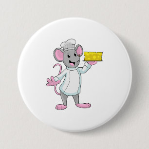 Mouse as Cook with Cheese Button