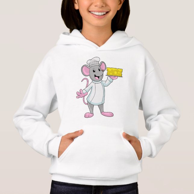 Mouse as Cook with Cheese Hoodie (Front)