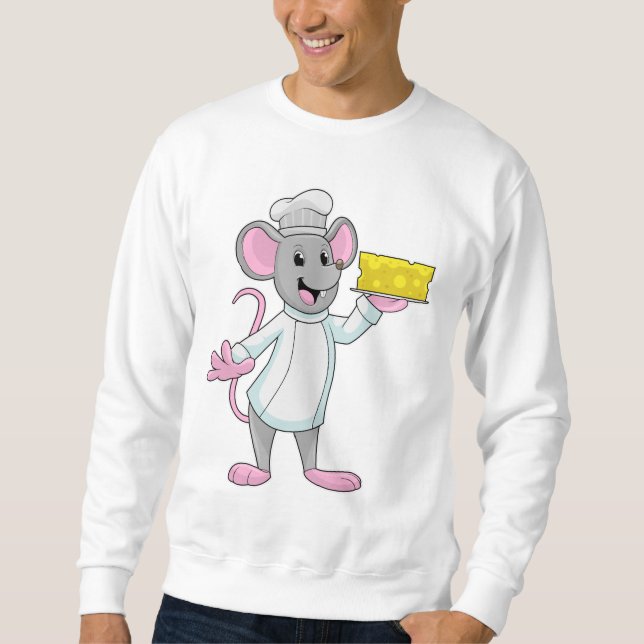 Mouse as Cook with Cheese Sweatshirt (Front)