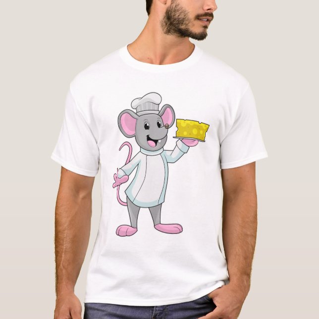 Mouse as Cook with Cheese T-Shirt (Front)
