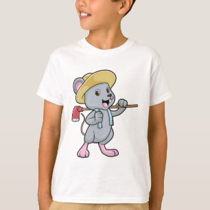 Mouse as Farmer with Ax & Hat T-Shirt