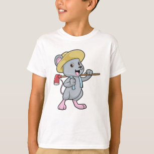 Mouse as Farmer with Ax & Hat T-Shirt