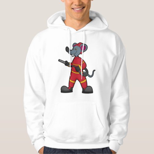 Mouse as Firefighter with Hose Hoodie