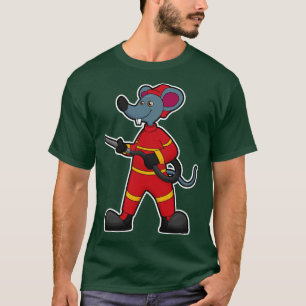 Mouse as Firefighter with Hose T-Shirt