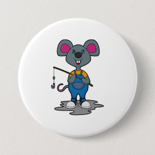 Mouse as Fisher with Fishing rod Button