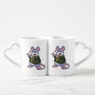 Mouse as Groom with Suit Coffee Mug Set