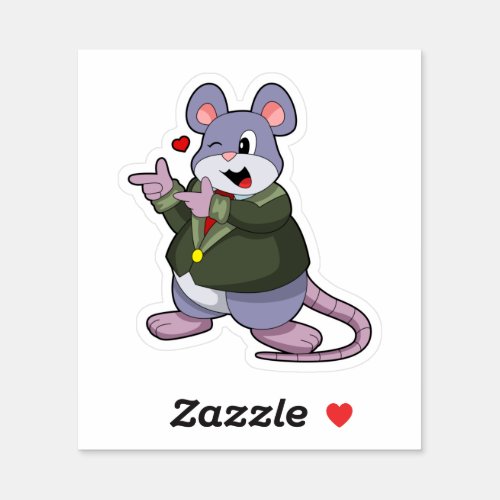 Mouse as Groom with Suit Sticker