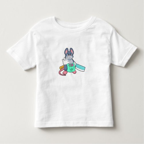 Mouse as Hairdresser with Scissors  Comb Toddler T_shirt