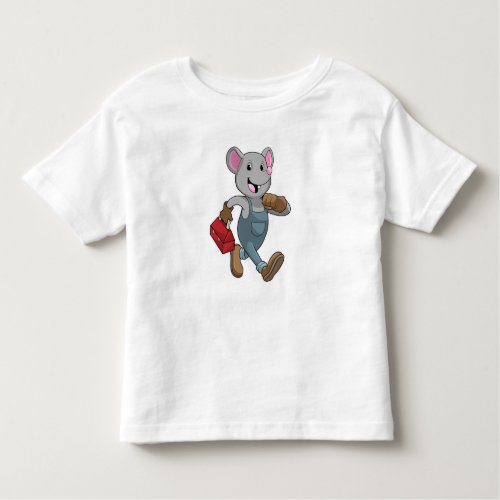 Mouse as Handyman with Toolbox Toddler T_shirt