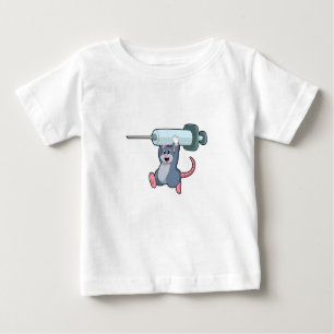 Mouse as Nurse with Syringe.PNG Baby T-Shirt