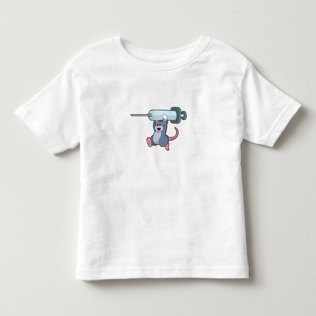 Mouse as Nurse with Syringe.PNG Toddler T-shirt (Front)