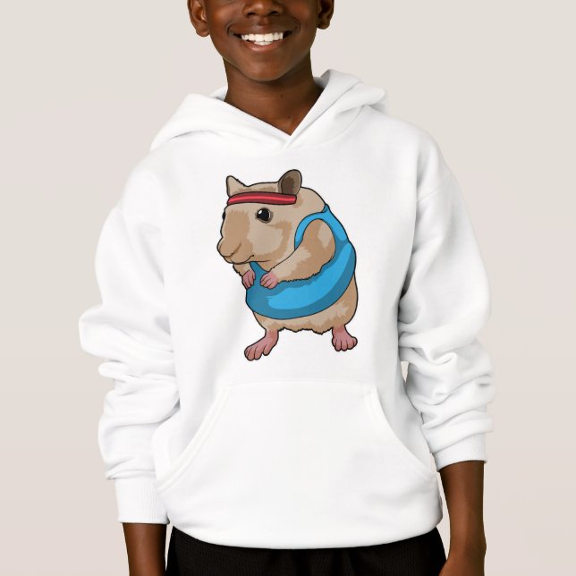 Mouse as Runner with Headband Hoodie (Front)