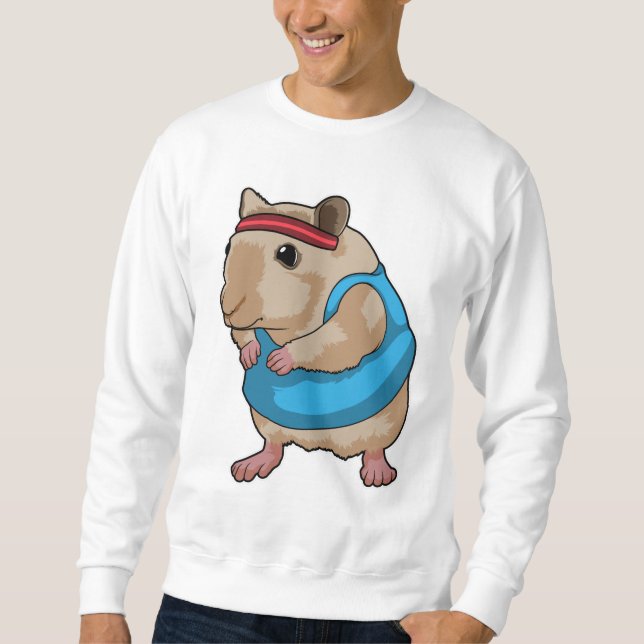 Mouse as Runner with Headband Sweatshirt (Front)
