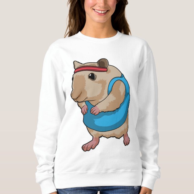 Mouse as Runner with Headband Sweatshirt (Front)
