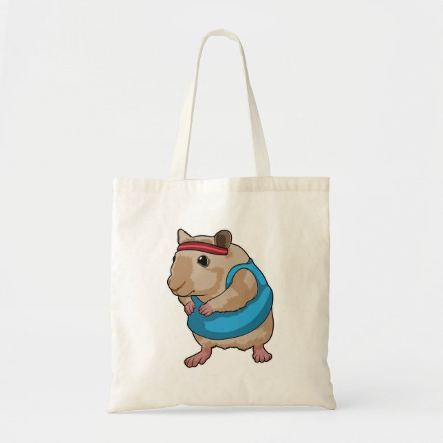 Mouse as Runner with Headband Tote Bag (Front)
