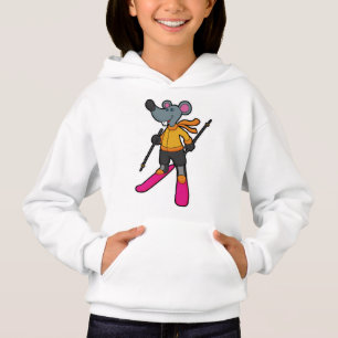 Mouse as Skier with Ski Hoodie