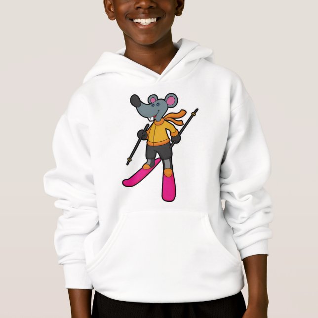 Mouse as Skier with Ski Hoodie (Front)