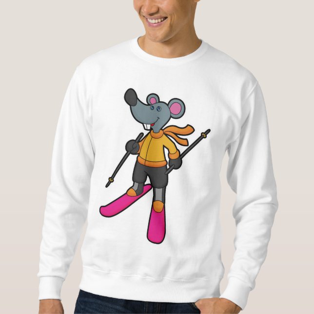 Mouse as Skier with Ski Sweatshirt (Front)