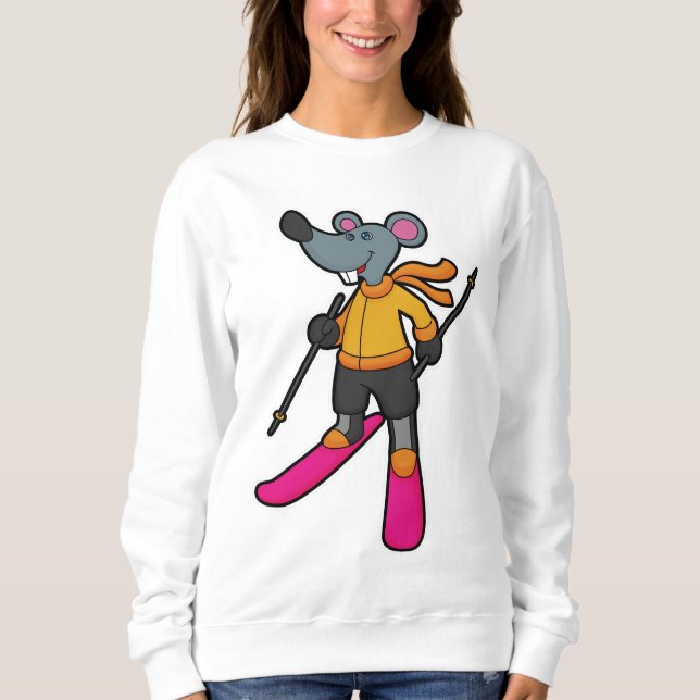 Mouse as Skier with Ski Sweatshirt (Front)