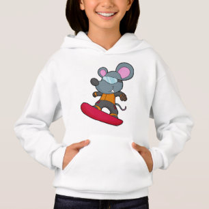 Mouse as Snowboarder with Snowboard Hoodie