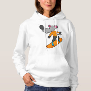 Mouse as Snowboarder with Snowboard Hoodie