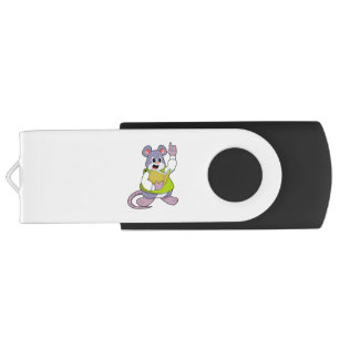 Mouse as Teacher with Book Flash Drive