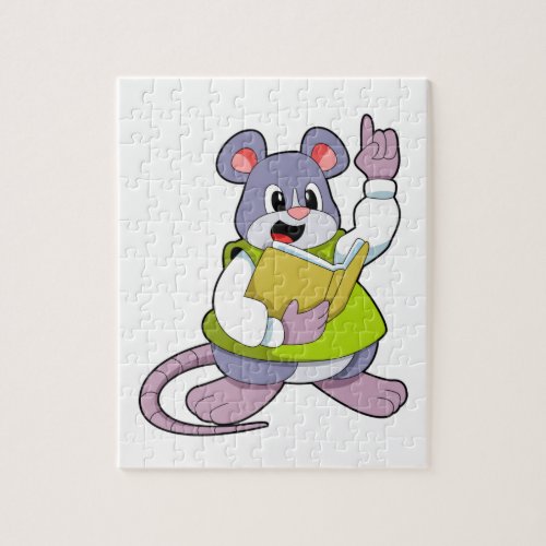 Mouse as Teacher with Book Jigsaw Puzzle