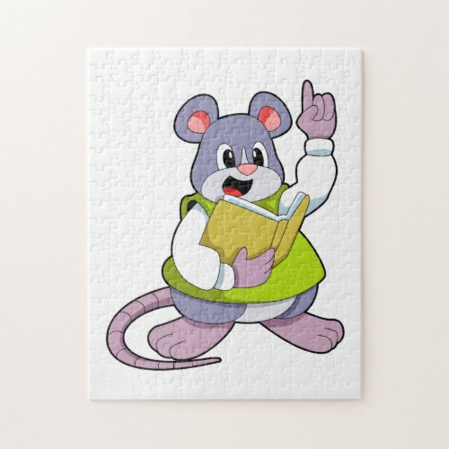 Mouse as Teacher with Book Jigsaw Puzzle