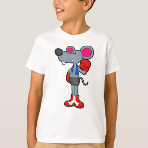Mouse at Boxing with Boxing gloves T-Shirt