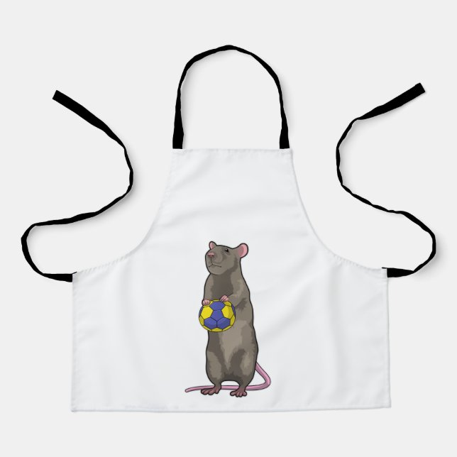 Mouse at Handball Sports Apron (Front)