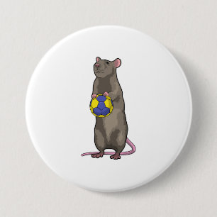 Mouse at Handball Sports Button