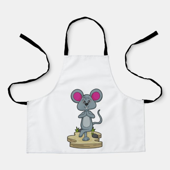 Mouse at Yoga Fitness Apron (Front)